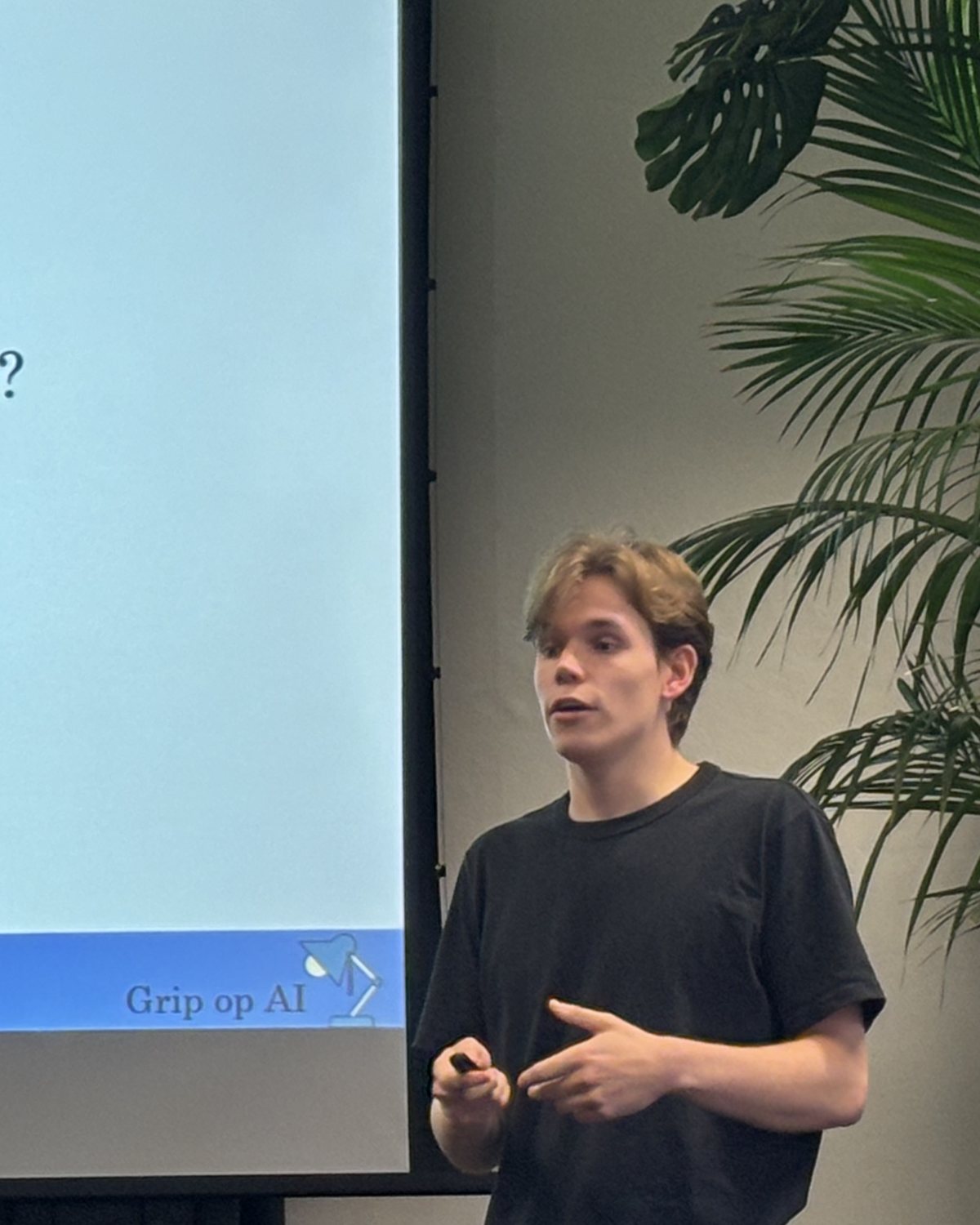 Ezra Hulleman geeft een workshop