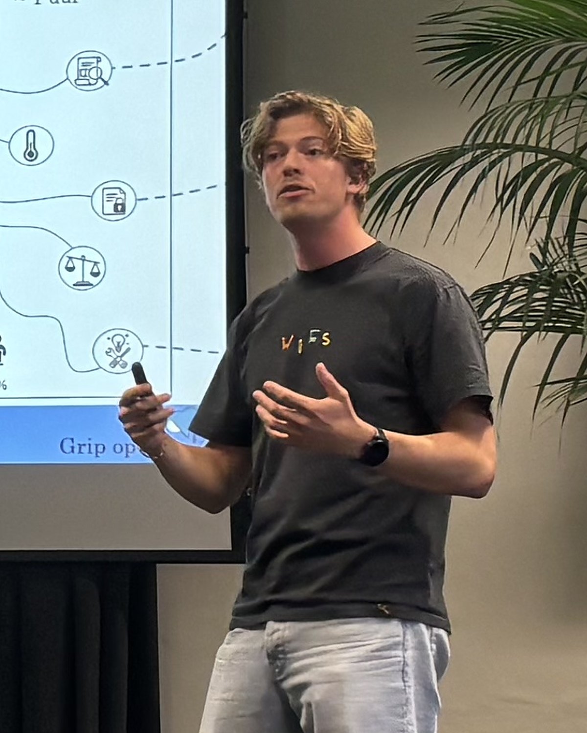 Jochem Lange geeft een workshop