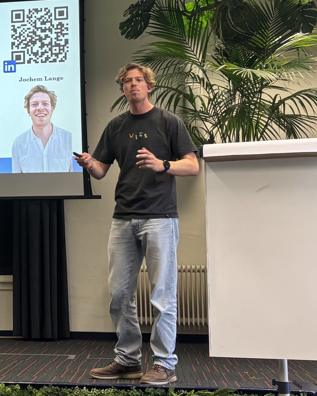 Jochem Lange geeft een workshop